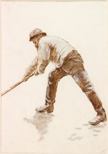 Kalastaja työssä -tutkimus (vartalonväri) tekijältä Charles Napier Hemy