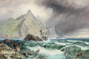 Fregatin hylky Espanjan etelärannikolla, 1863