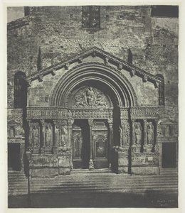 Arles: The West Porch of Saint-Trophime, 21. lokakuuta 1854, painettu 1982. tekijältä Charles Nègre
