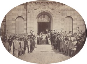 Vincennesin keisarillinen turvapaikka: 15. elokuuta, tervehdys keisarille, 1859. tekijältä Charles Nègre