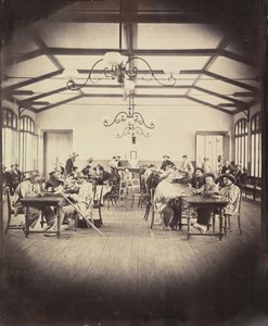 Imperial Asylum of Vincennes, pelihuone, 1858-59. tekijältä Charles Nègre