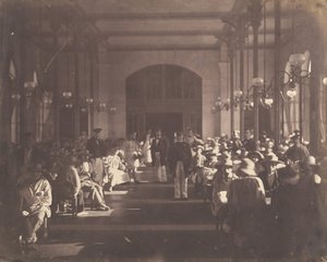 Keisarillisen turvapaikan ruokasali Vincennesissä, 1858-59. tekijältä Charles Nègre