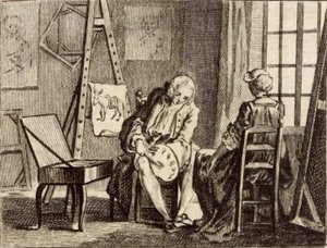Le Bât tekijältä Charles Nicolas Cochin