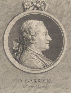 David Garrickin muotokuva, 1764 tekijältä Charles Nicolas Cochin