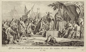 Alfons I, Toulousen kreivi, ottaa ristin Clairvaux