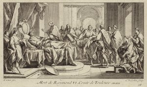 Toulousen kreivin Raymond VI:n kuolema
