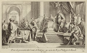 Toulousen kreivikunnan hallinta Ranskan kuninkaan Philip III:n nimissä tekijältä Charles Nicolas II Cochin
