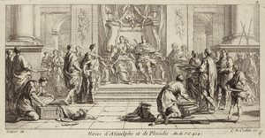 Galla Placidian ja länsigoottien kuninkaan Ataulfin häät, Narbonne, 414 (kaiverrus).