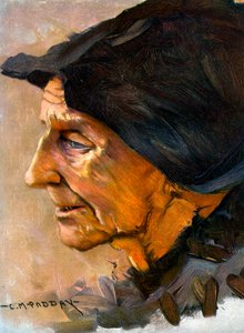 "Study of a Head", 1906. tekijältä Charles Padday
