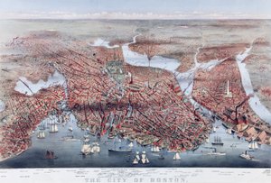 Bostonin kaupunki, pubi. 1873 tekijältä Charles Parsons