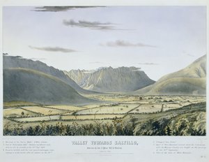 Laakso kohti Saltilloa, lähellä "Palace Hillin" juurta Montereysta. [Katson etelään länteen.]... [Ei. 3.] [Yhdysvaltain armeijan takavartio- ja vaunujuna saapui linnaan sen antautumisen jälkeen].
