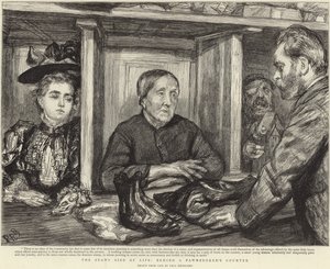 Panttilainaajan tiskin takana (litho) tekijältä Charles Paul (after) Renouard