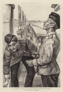 At Work in the Butts at Bisley, merkitsee hittejä tekijältä Charles Paul Renouard