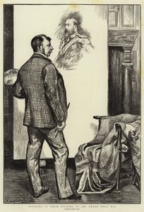 Taiteilijat ateljeissaan, IV, Frank Holl, RA.