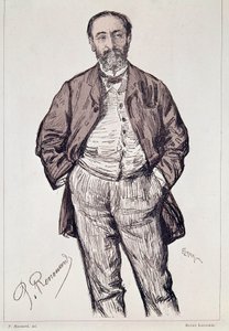 Camille Saint, Saensin muotokuva, ranskalainen säveltäjä, 20. vuosisata (kaiverrus) tekijältä Charles Paul Renouard
