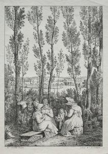 Piknik. tekijältä Charles Philibert Lasteyrie du Saillant