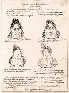 Marraskuun 14. päivän istunnossa tehdyt krokadit - Charles Philiponin (1800-1862) sarjakuva Louis Philippe päärynässä - 1832 - (Louis-Philippe muuttuu vähitellen päärynäksi)