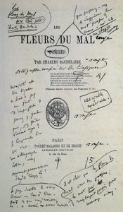Hyvä piirtää Charles Baudelairen huomautuksesta "Fleurs du Evil".