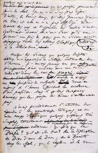 Projekti Les Fleurs du Mal -lehden 2. painoksen esipuheen (kynä ja muste paperille) tekijältä Charles Pierre Baudelaire