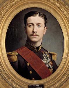 Prinssi keisarillisen Eugene Louis Napoleonin (1856 - 1879), Napoleon III:n pojan muotokuva. Charles Porionin maalaus (1800-luku) tekijältä Charles Porion