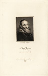 Hendrick Goltziuksen muotokuva, saksalaissyntyinen hollantilainen taidegraafikko, piirtäjä ja taidemaalari tekijältä Charles Pye