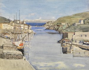 Eteläinen satama (akvarelli paperille) tekijältä Charles Rennie Mackintosh