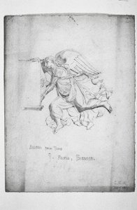 Enkeli haudasta, Badia, Firenze, 1891 tekijältä Charles Rennie Mackintosh