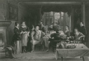 Falstaff ja hänen ystävänsä, Windsorin iloiset vaimot tekijältä Charles Robert Leslie