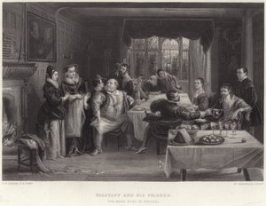 Falstaff ja hänen ystävänsä tekijältä Charles Robert Leslie