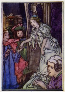 Cinderella (väri litho) tekijältä Charles Robinson