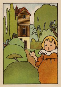 Kuvituskuvitus Babes and Birds -lehteen (värilitraus) tekijältä Charles Robinson