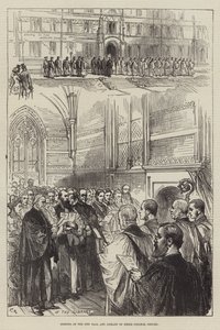 Keble Collegen uuden salin ja kirjaston avajaiset, Oxford tekijältä Sir John Charles Robinson