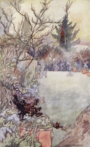 Sentimental puutarhamme: Holly Tree (väri litho) tekijältä Charles Robinson