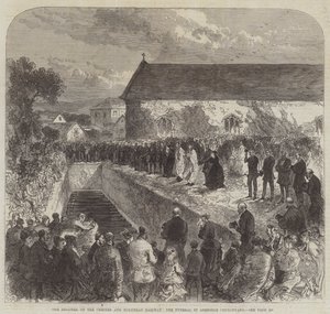 Katastrofi Chesterin ja Holyheadin rautateillä, hautajaiset Abergelen kirkkopihalla tekijältä Sir John Charles Robinson