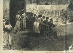 Walesin prinssi lounaalla Elephantan luolissa tekijältä Charles Robinson
