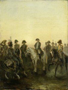 Napoleon esikuntansa kanssa tekijältä Charles Rochussen