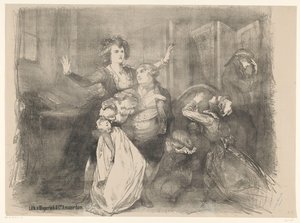 Escena del drama escènic Maria Antonieta Acaben els anuncis de ballets i obres de teatre representades a l