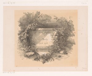 Otsikko seinällä vaakakuvassa Nimisivu: Jacques Collin de Plancy, La Reine Berthe au grand pied, 1842 tekijältä Charles Rochussen