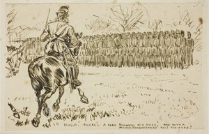 Sotilaallinen tarkastus tekijältä Charles Samuel Keene