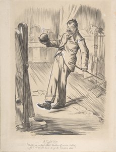 Tiukka istuvuus, 1872. tekijältä Charles Samuel Keene