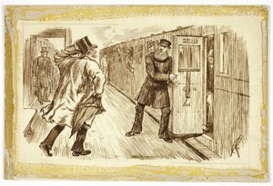 Mies junan kiinniotto tekijältä Charles Samuel Keene