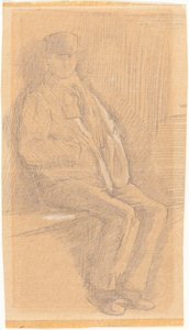 Istuva Mies tekijältä Charles Samuel Keene