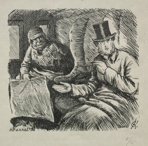 Tupakointi ehdottomasti kielletty, 1868. tekijältä Charles Samuel Keene