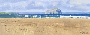 Bass Rock, Belhaven, 2015 (öljy kankaalle) tekijältä Charles Simpson