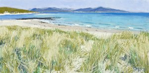 Rantaruohot, Berneray, 2011 (öljy kankaalle) tekijältä Charles Simpson