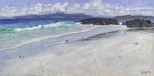 Beach Rocks, Iona, 2016 (öljy kankaalle) tekijältä Charles Simpson