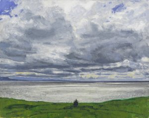 Luoteisrannikko, 2017 (öljy kankaalle) tekijältä Charles Simpson