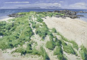 Kaksi rantaa, 2016 (öljy kankaalle) tekijältä Charles Simpson