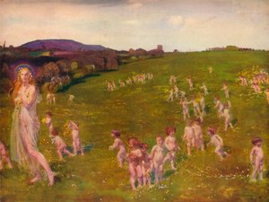Kevään tulo, 1913 tekijältä Charles Sims