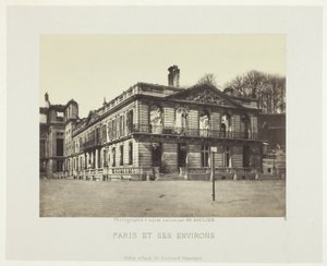 Palais de Saint-Cloud, sarjasta "Paris et ses environs" (Pariisi ja sen ympäristö). tekijältä Charles Soulier